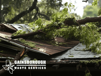 Gainsborough Waste Services ready to provide disaster relief cleanup for a damaged building